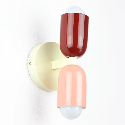 YG-W008-R+P | Lámpara de pared bicolor | Lámpara de pared moderna