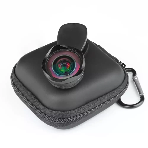 DT-020 | 4K HD-lens, lens, telefoonhoesje | 2in1 macro 15x + groothoek | Clip, etui, doek
