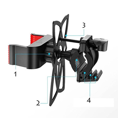 PSI-B06 | Bicycle / motorcycle phone holder with silicone harness