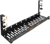 CWT-O3 | Organizador de cables ajustable debajo del escritorio 29-53 cm | Cesta, guía, asa | Negro