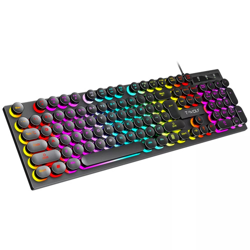 TF270 | Spilsæt: tastatur og mus, RGB LED-baggrundsbelysning, USB