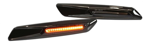 PLCBD002B | LED side direction indicator lamps | smoked lampshade, black housing | non-dynamic | BMW E90 E91 E92 E93, E60 E61, F10, E81 E82 E87 E88
