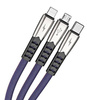 UC-009 | 3in1 1M | Reinforced USB cable for 3-in-1 phone - Micro USB, Type-C, Lightning (iPhone)