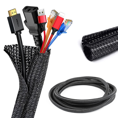 SCS-010MM-3M | Nylon braid for cables and wires, organizer, cover | 3 meters | ⌀10mm