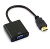 H-V1B-20CM-Nero | Convertitore da HDMI a VGA | SUB-D | FULLHD1080p | 15 cm