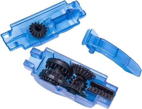 Nettoyant pour chaîne de vélo | Brosse tunnel | Nettoyeur avec brosses 3D | XLQ-634-BL