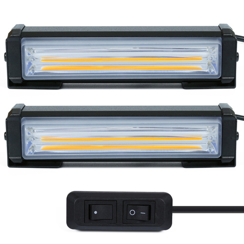 LED-Warnleuchten – Arbeitsleuchten | 2 Stück | FLARA LED | LED-206-COB-Y