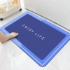 GZN-640-BLUE | Koupelnová předložka | Rychleschnoucí koupelnový kobereček | Protiskluzový koberec