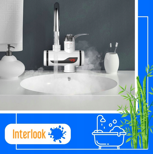 RX-018D | Elektrische kraan met douchefunctie | verwarming | verstelbaar | doorstroomverwarmer met handset | Wit