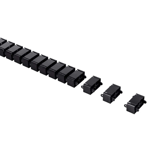 Kabelkanal vertikal | 1,3 m | schwarz | QN-1501