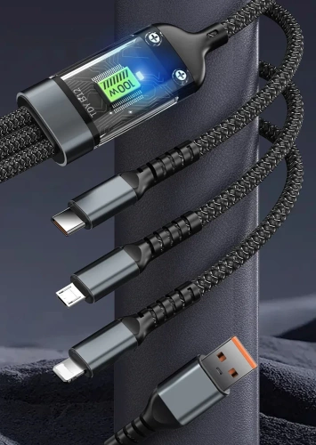 B12-3in1 | USB кабел с три края