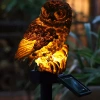 FLD-18-BROWN | Solar garden lamp LED Owl | 42cm, 600mAh