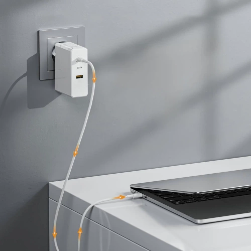 GAN | 65W nástěnná nabíječka s porty USB-C a portem USB 3.0