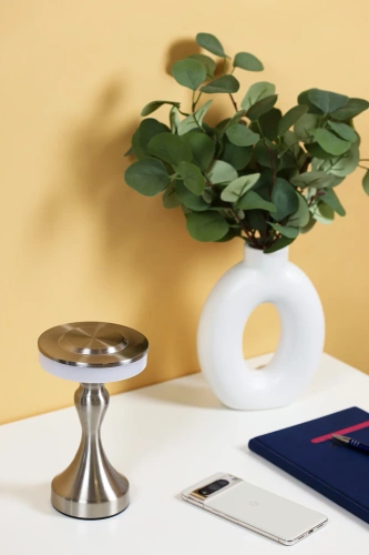 HJA14-A-PLATA | Lámpara de mesa con batería incorporada | Lámpara de noche con tres colores de luz | Lámpara atmosférica para hotel o restaurante.