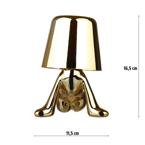 HJA23-C-GOLD| Moderná stolná lampa s dotykovým ovládaním | Nočná lampa so vstavanou batériou