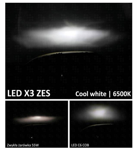 A set of LED bulbs H1 50W X3 SPM 12000 lm