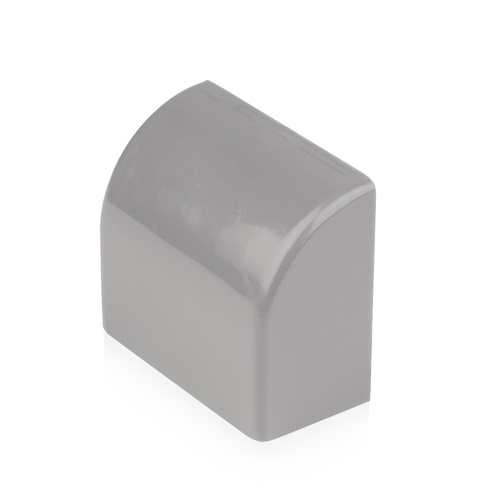 Abschlussstück für Abdeckleiste | 40x20 mm | grau | CDT-01