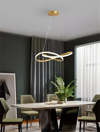 RLA-48W-G | Luminária pendente moderna | LED | Ouro