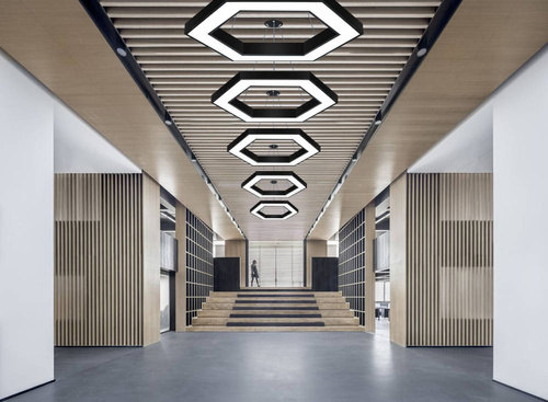 LPL-002 | Lampada da soffitto a LED 60W | esagono | alluminio | CCD non lampeggiante | Φ100x6