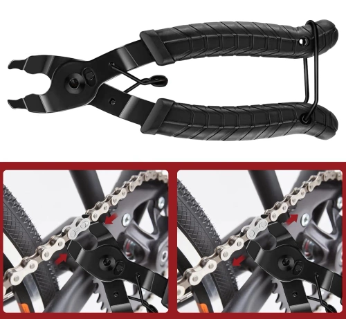 Ferramenta para corrente de bicicleta | kit de reparação 6–12 velocidades com medidor | DQZ-03B