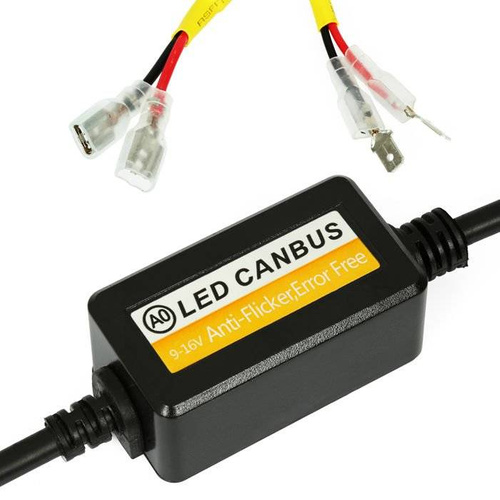 Sada 2 ks analogových LED CAN BUS filtrů A0 H11 - oranžová