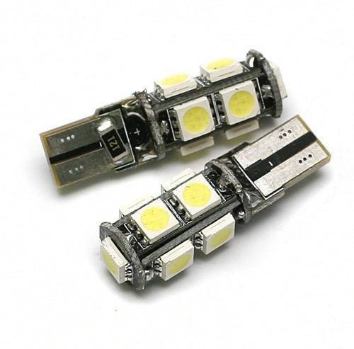 Автомобільна LED лампа W5W T10 9 SMD 5050 CAN BUS