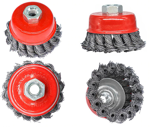 M14-75MM-A | Front wire brush ⌀75 mm | M14 thread | twisted wire