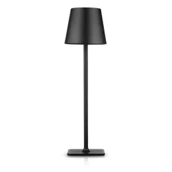 HJA28-PRETO-1 | Candeeiro de mesa com bateria incorporada | Lâmpada noturna sensível ao toque