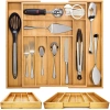 Organizzatore per posate | Inserto per cassetti in bambù con 9 scomparti | Modello KBT-G944