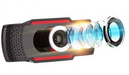 Q10-Black | Full HD webcam Autofocus | Sensor F37 Multi-Lens 1080p