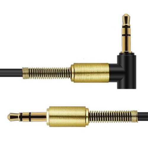 AW-1-1M-Black | Angled Jack cable | gold-plated tips | HQ