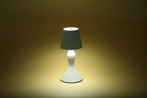 Bezdrôtová nočná lampa so vstavanou batériou | Štýlová stolová lampa s nastaviteľnou farbou a intenzitou svetla | YG-D021-WHITE