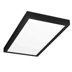 LED ceiling panel | Surface-mounted plafond 60x30cm | 30W, 2850lm | black