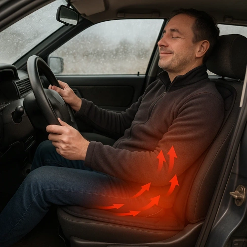 Univerzálna vyhrievaná autopoťahová podložka | 12 V | čierna | ZX-008-BLACK