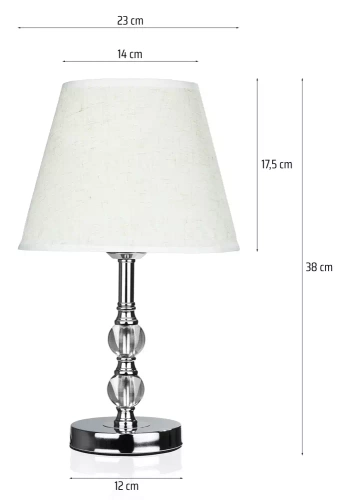 TB-D531 | Lámpara de noche de pie 38cm, moderna, glamurosa, rosca E27