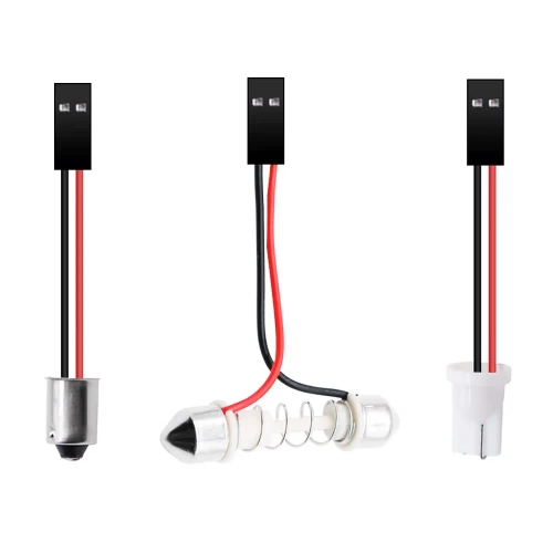 COB LED paneel 18-chip 3x6 + W5W, C5W, T4W adapters