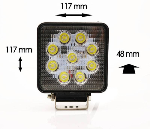 Lampa de lucru 27W 9-32V patrata WL5027 Flood
