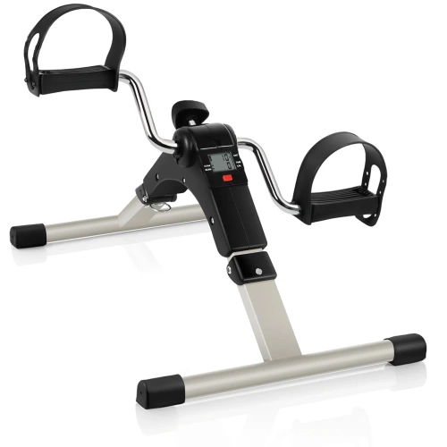 Mini exercise bike with adjustable resistance and LCD counter | Foldable rehabilitation bike for arms and legs | Rotor | DH-301