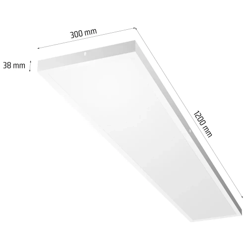 Pannello LED per soffitto | Plafond da superficie 120x30cm | 60W, 6000lm | bianco