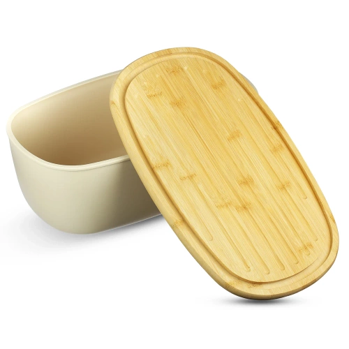FC-B215 | Bread storage container | Bread box | Roll container with cutting board