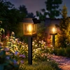  HK-115B | Lampe de jardin solaire LED | Poste à coller 