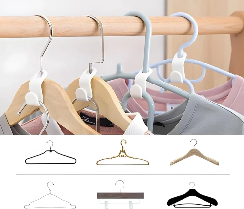 YJ-S10-WHITE | Clothes hook | Wardrobe organizer | Hanger hook
