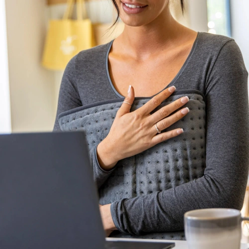 Elektrisk varmepude til ryg, muskler og led | 30x60 cm | grå | HPD-3060-Grey