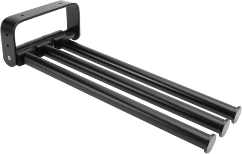 BTS-R003-B | Bathroom Towel Rack | 3 swivel arms