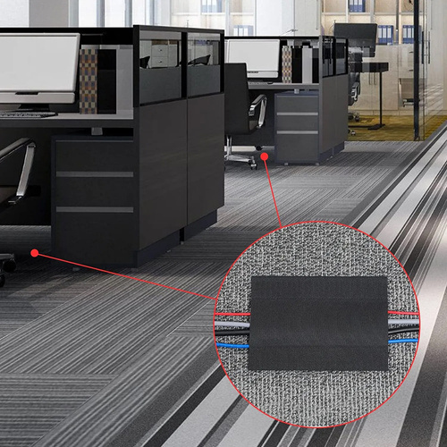 WCT-10-2M | Velcro tape, organizer, cover for cables and wires for carpets and floor coverings | 2 meters