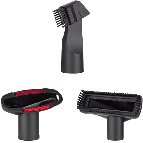 VCA-5in1-NOIR | Ensemble d'embouts pour aspirateur | Embouts d'aspirateur universels