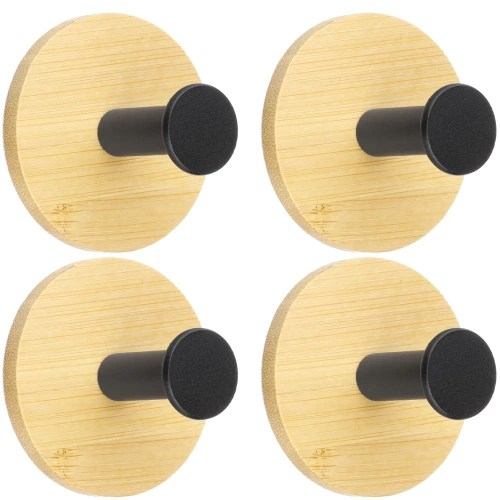 Kleiderhaken | selbstklebendes Haken-Set | schwarz | YG-SH10-BLACK