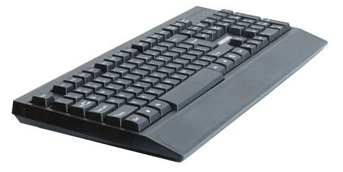 T13 | Tastatura cu fir cu suport pentru palme integrat, full size, silentioasa, pentru birou