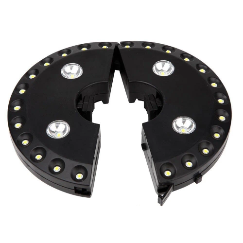 LY-G003 | Lampa na záhradný dáždnik ⌀22-45mm | 28 LED, 3 režimy svietenia, 4x AA napájanie