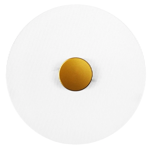 WLB-D250 | Applique ronde ⌀25 cm | Une applique moderne avec un abat-jour rainuré